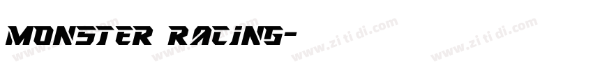 MONSTER RACING字体转换